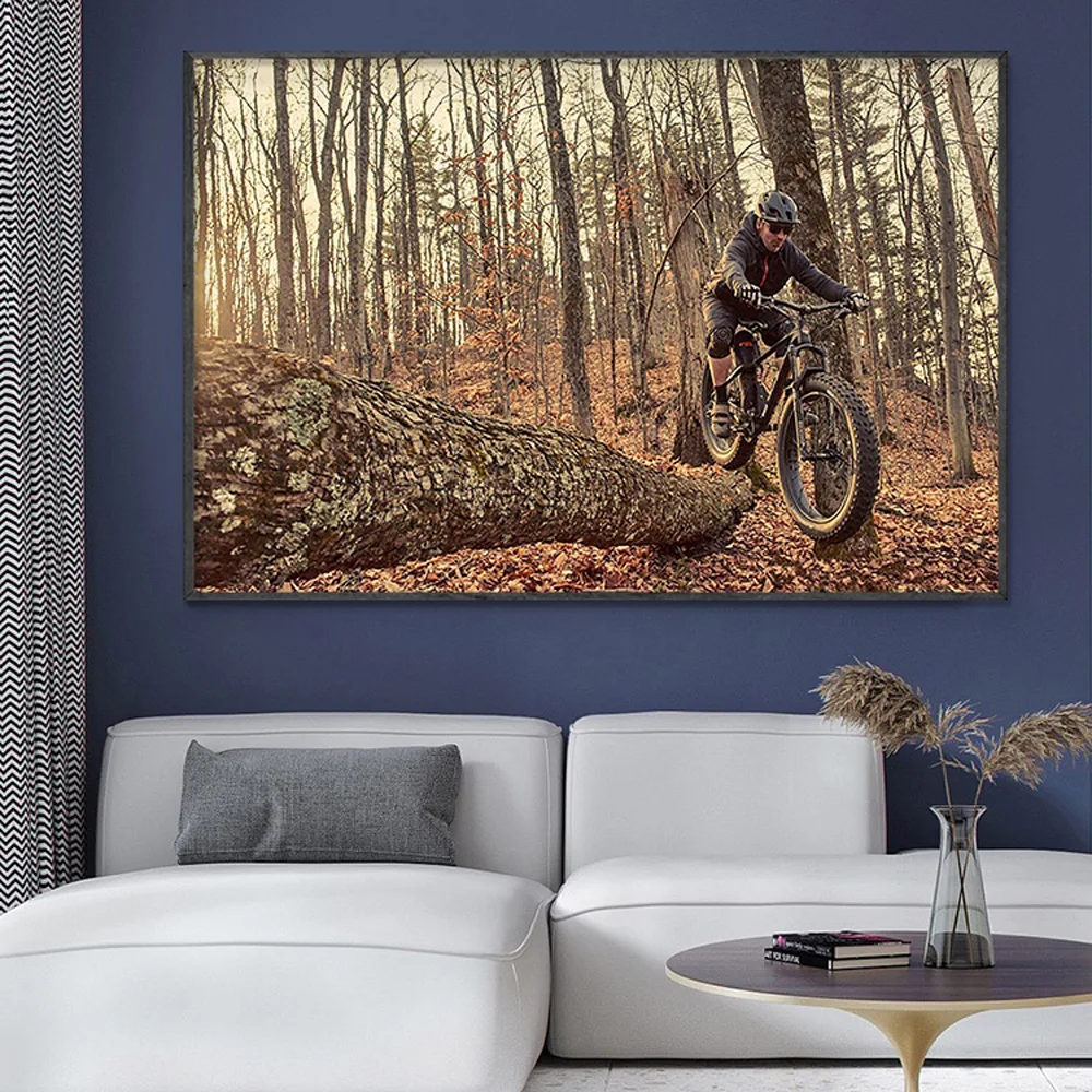 Mountain Biking Movies - SP082 İpek Kumaş Duvar Posteri Dağ