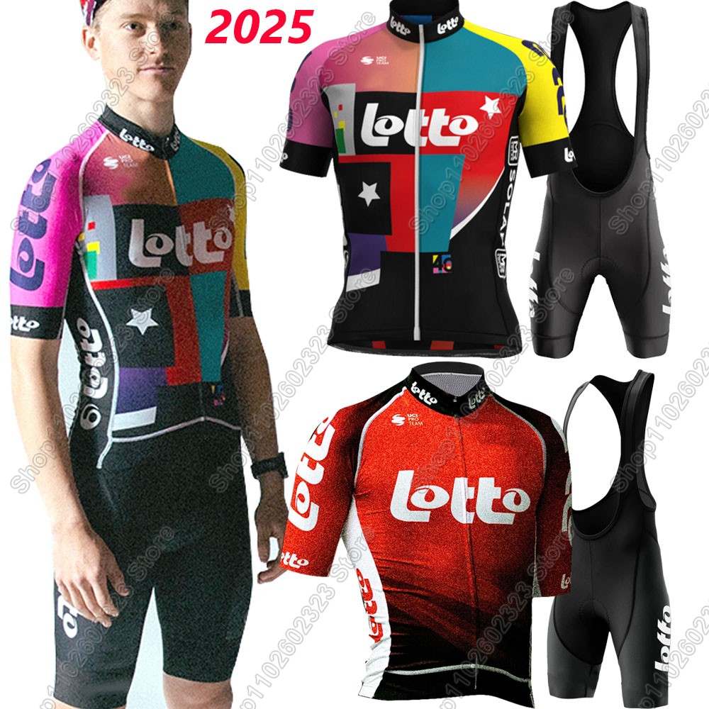 Mountain Biking Wallpaper - Loto takımı 2025 bisiklet forması seti