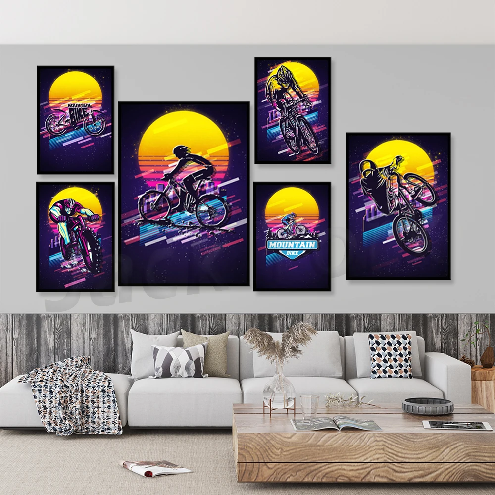 Retro Dağ Bisikleti Posteri/İl - Mountain Biking York incelemesi ve fiyatı