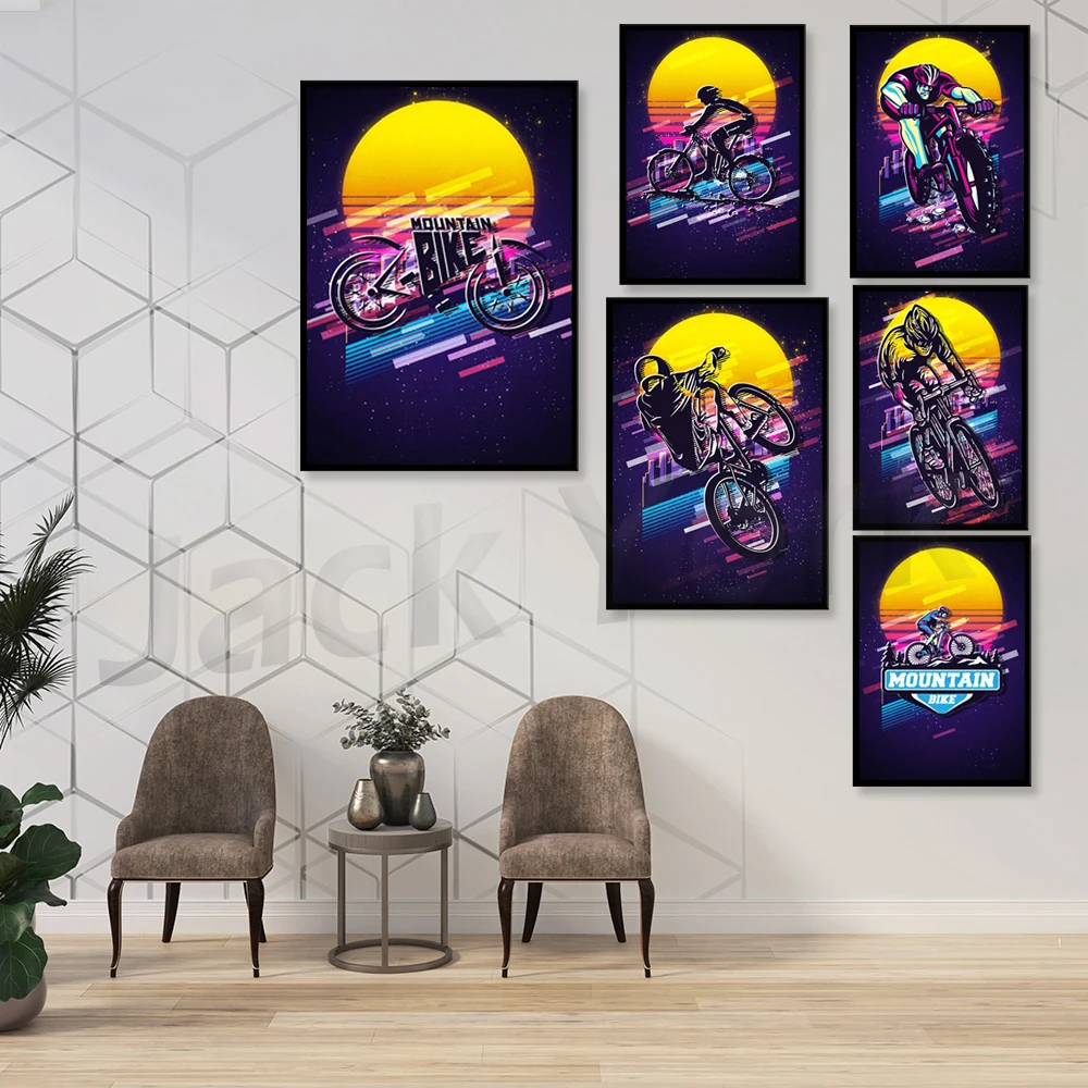 Retro Dağ Bisikleti Posteri/İl - Mountain Biking York incelemesi ve fiyatı