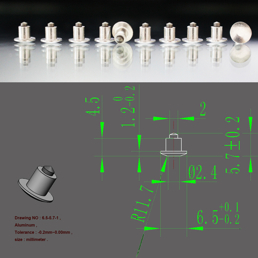 300 adet 6.5mm/0.26 